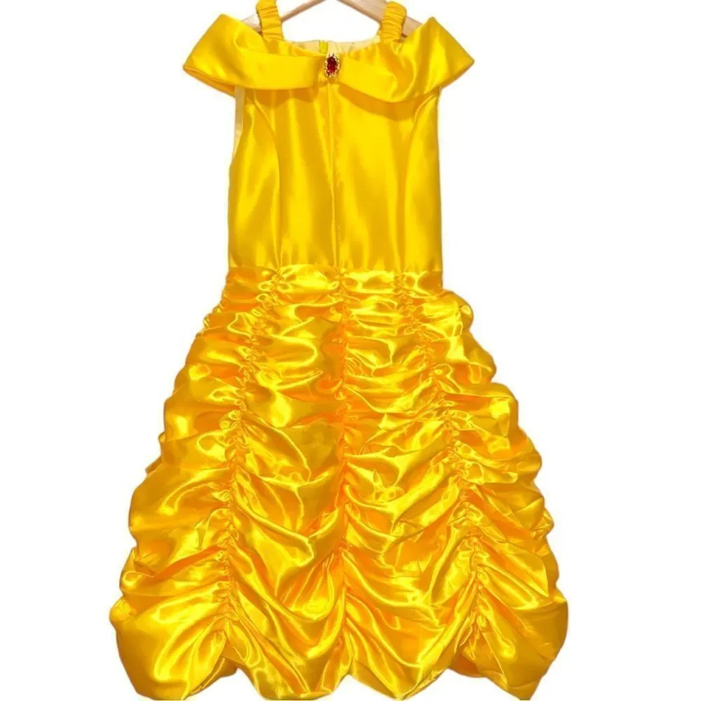 New Yellow Princess Halloween Dress Up Costume With Accessories Size 4/5